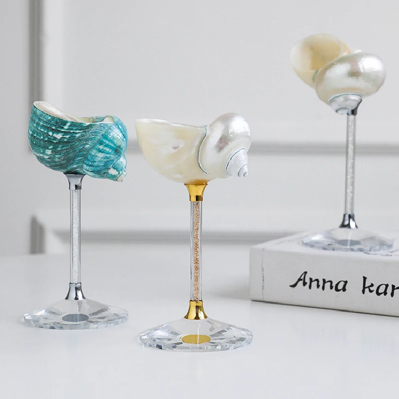 Quiet Luxury Lifestyle - Natural Conch Shell Goblet Creative Champagne