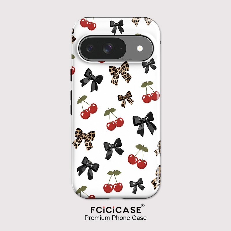 Google Pixel 9 Pro - Fcicicase Bow Knots Cherry Phone Case