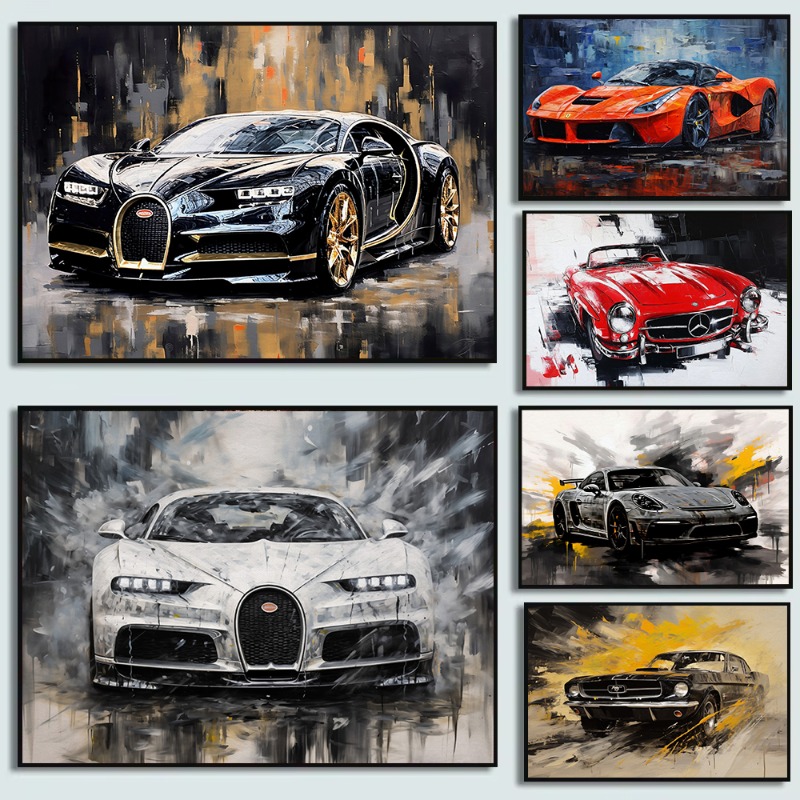 Vintage Oil Painting Style Car - Luxury Lifestyle Cars ulasan dan harga
