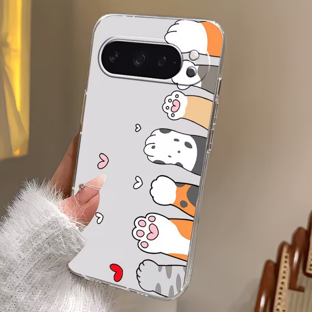 Cartoon Cat Paw Print Crystal  - Google Pixel 9 Pro ulasan dan harga