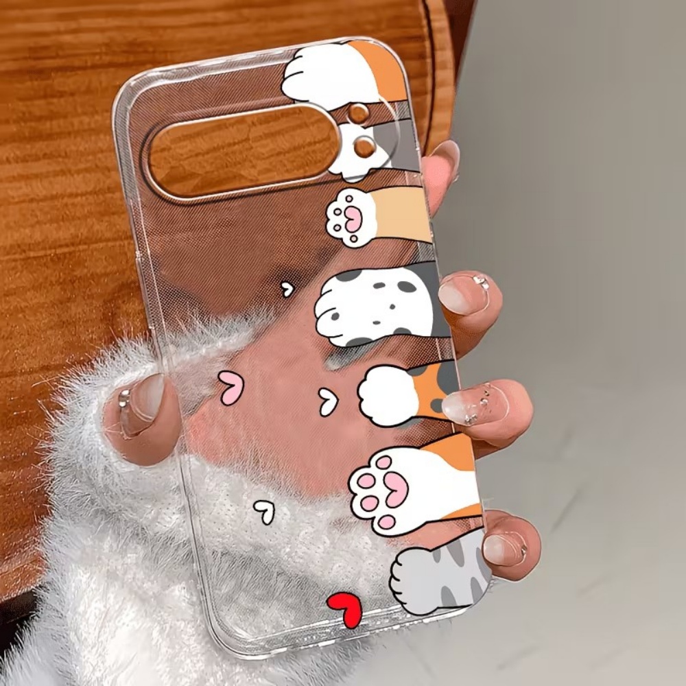 Cartoon Cat Paw Print Crystal  - Google Pixel 9 Pro ulasan dan harga