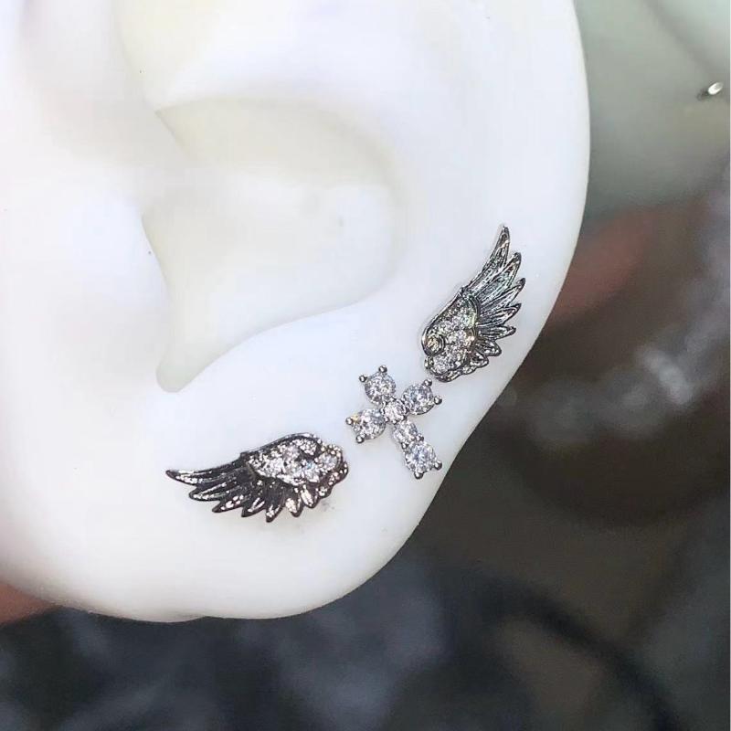 Angel Wings Cross Earrings Lux - Luxury Lifestyle Jewelry ulasan dan harga