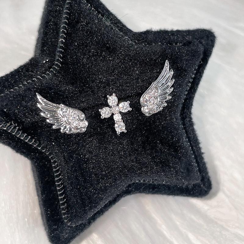 Angel Wings Cross Earrings Lux - Luxury Lifestyle Jewelry ulasan dan harga