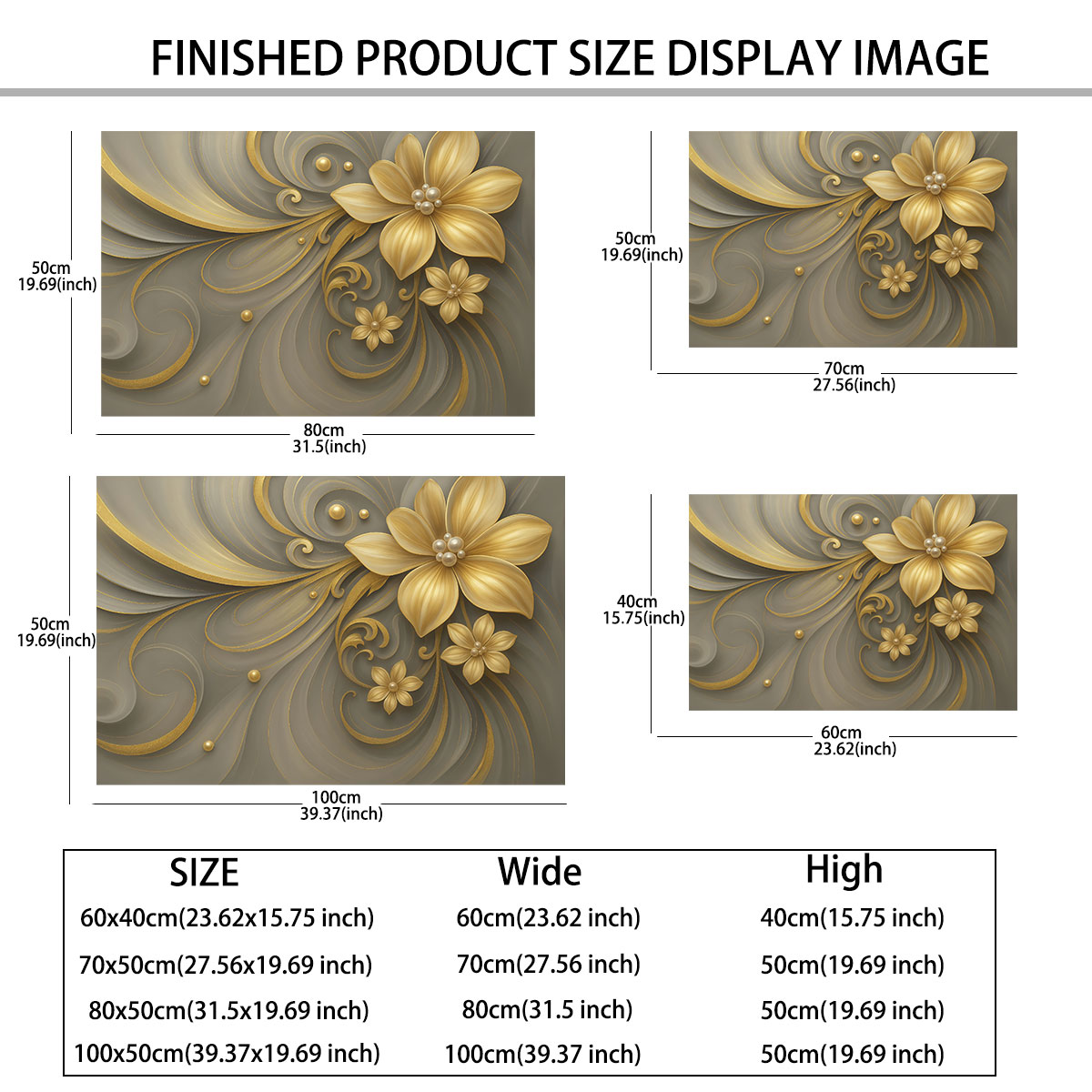 1pc Light Luxury Gold Flower P - Luxury Lifestyle Furniture ulasan dan harga
