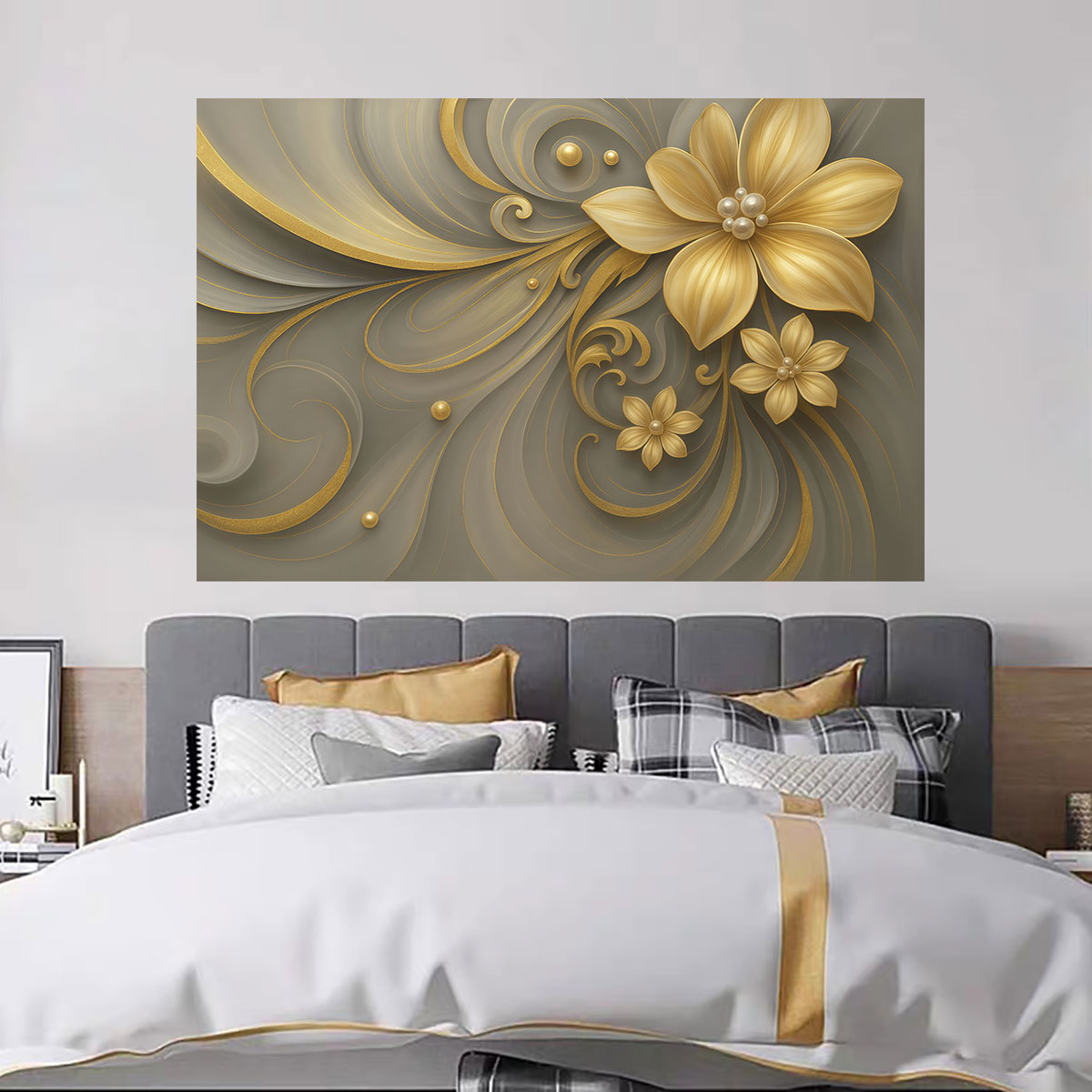 1pc Light Luxury Gold Flower P - Luxury Lifestyle Furniture ulasan dan harga