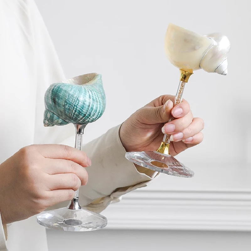 Natural Conch Shell Goblet Cre - Quiet Luxury Lifestyle ulasan dan harga
