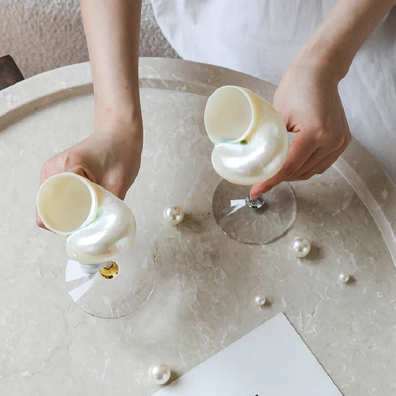 Natural Conch Shell Goblet Cre - Quiet Luxury Lifestyle ulasan dan harga