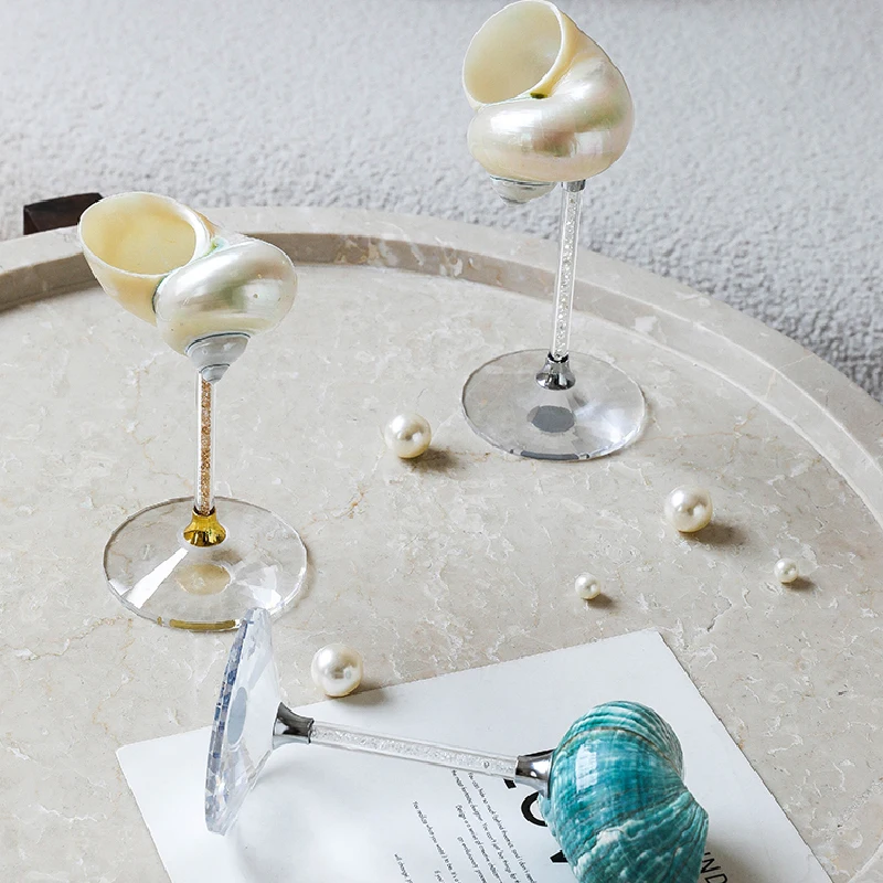 Natural Conch Shell Goblet Cre - Quiet Luxury Lifestyle ulasan dan harga