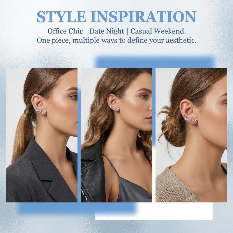 Angel Wings Cross Earrings Lux - Luxury Lifestyle Jewelry ulasan dan harga