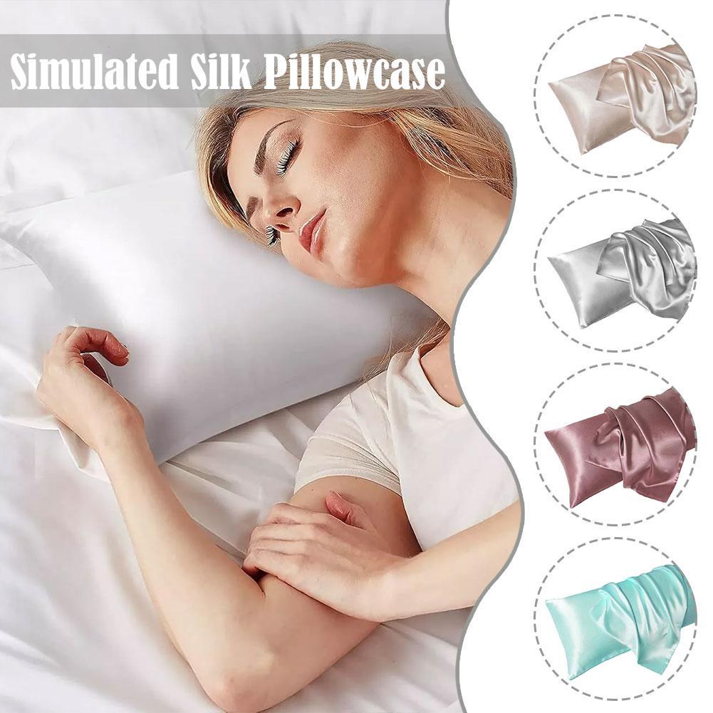 Luxury Satin Pillow Case For H - Silk Pillowcase Set ulasan dan harga