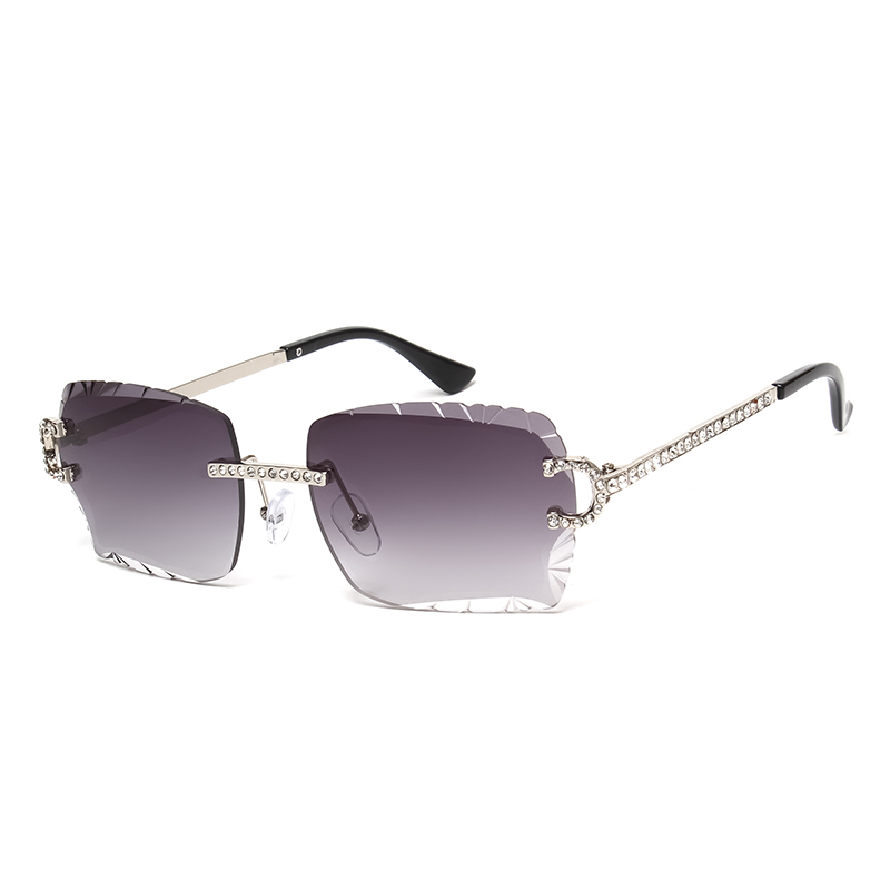 Fashion Rimless Square Sunglas - Luxury Zone ulasan dan harga