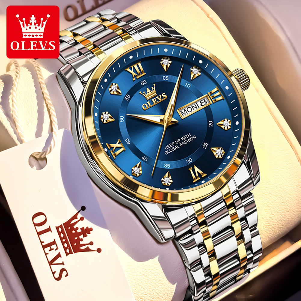 OLEVS Brand Fashion men's watc - Luxury Zone ulasan dan harga