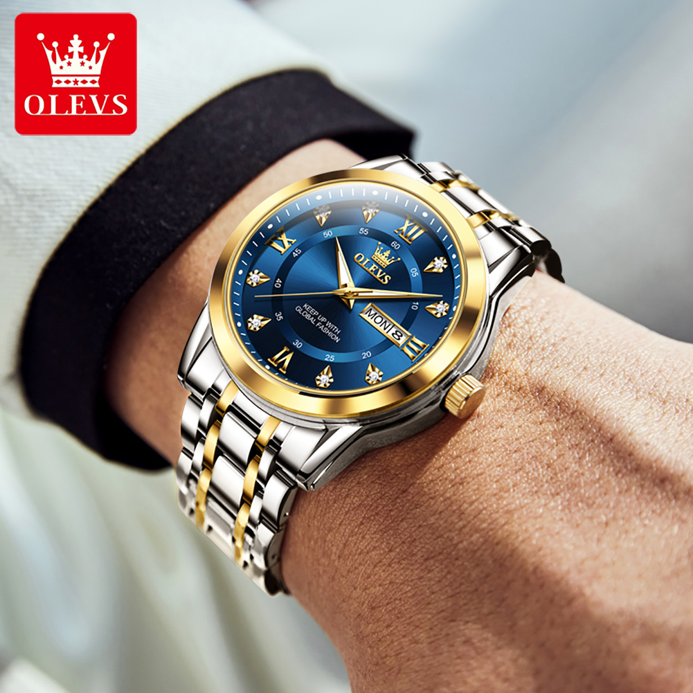 OLEVS Brand Fashion men's watc - Luxury Zone ulasan dan harga