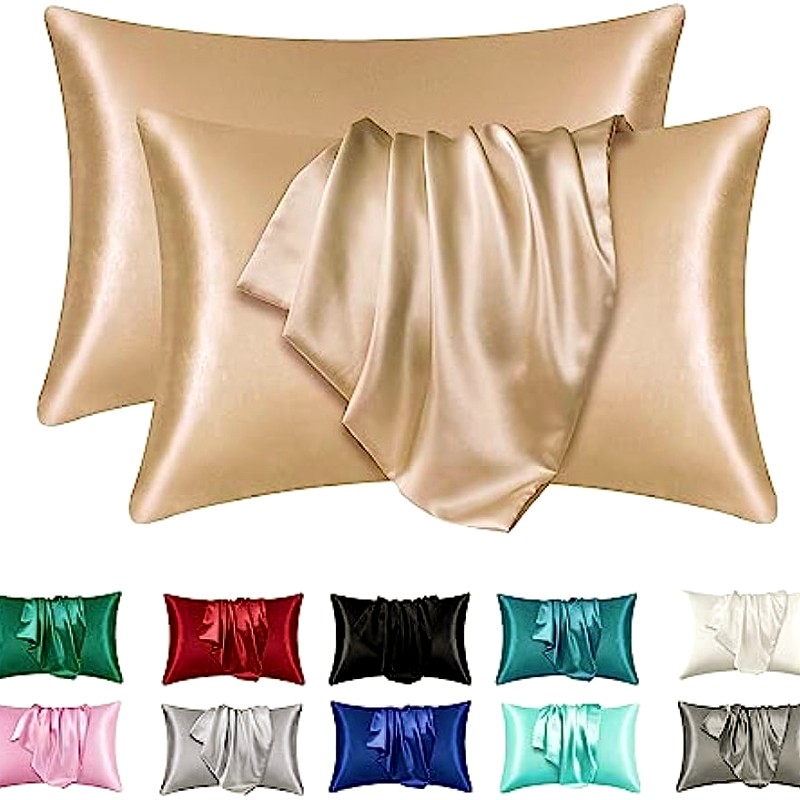 2pcs Satin Silk Pillowcase for - Silk Pillowcase Set ulasan dan harga