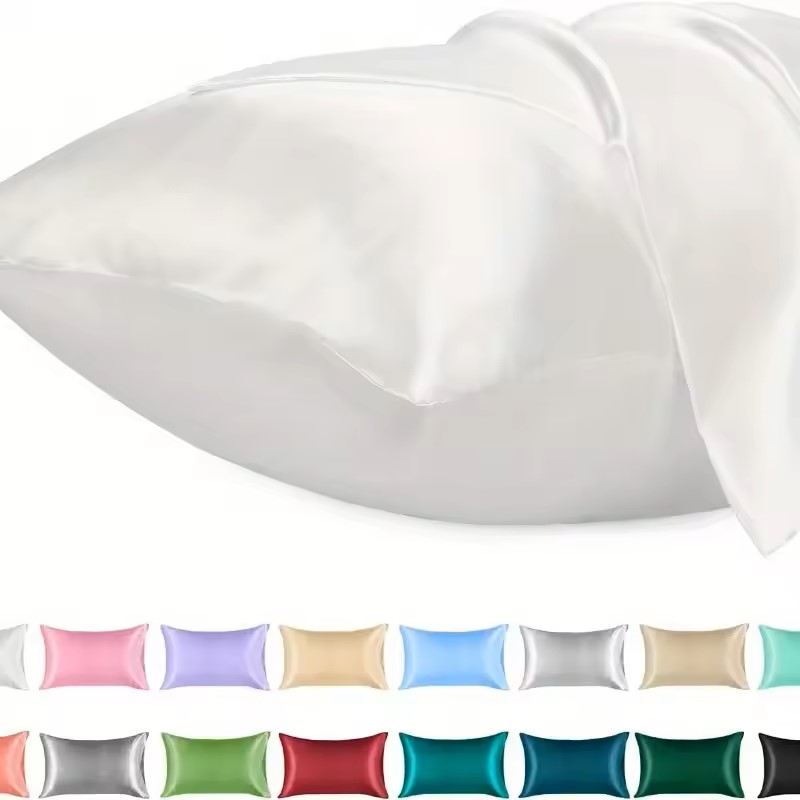1PC Satin Pillowcase for Hair  - Silk Pillowcase Set ulasan dan harga