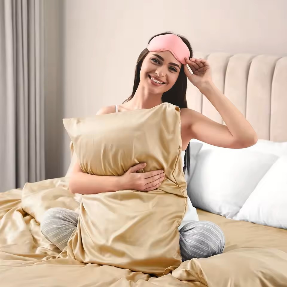 1PC Satin Pillowcase for Hair  - Silk Pillowcase Set ulasan dan harga