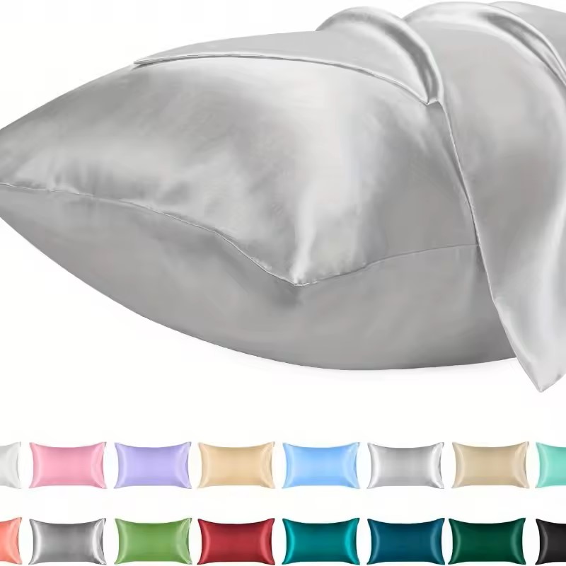 1PC Satin Pillowcase for Hair  - Silk Pillowcase Set ulasan dan harga