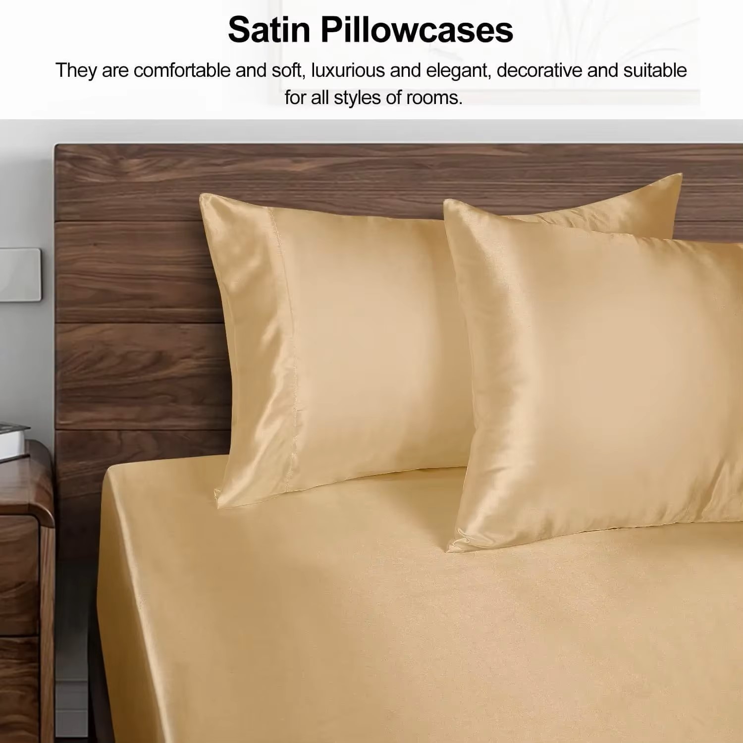 1PC Satin Pillowcase for Hair  - Silk Pillowcase Set ulasan dan harga