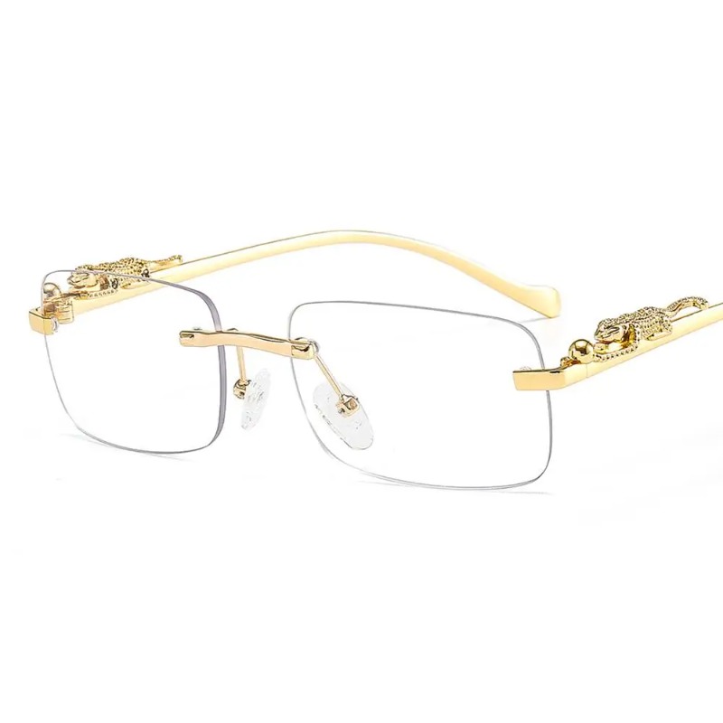 Rimless Square Sunglasses Wome - Luxury Zone ulasan dan harga