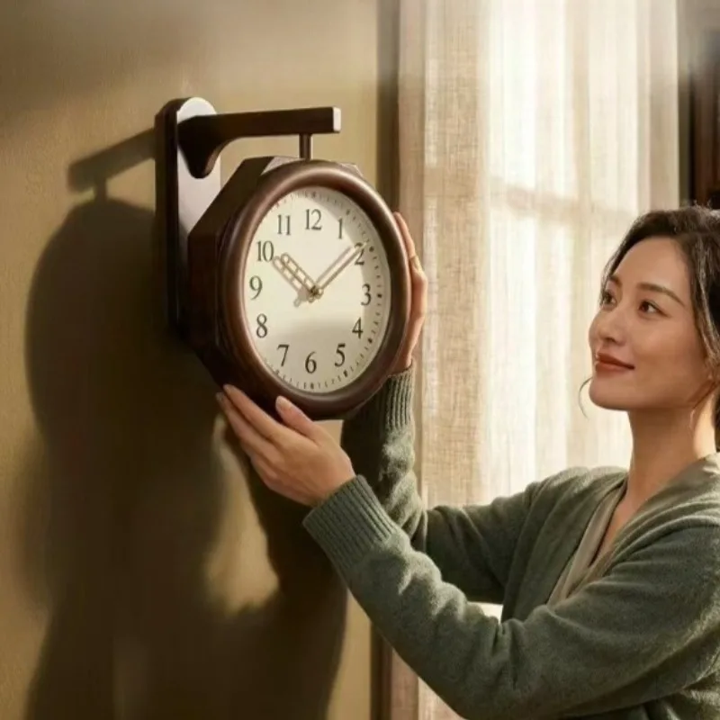 Wooden Wall Clock Retro Luxury - Luxury Lifestyle Furniture ulasan dan harga