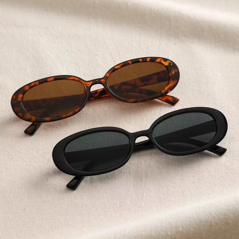Vintage Oval Sunglasses Women  - Luxury Zone ulasan dan harga