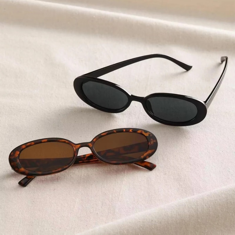 Vintage Oval Sunglasses Women  - Luxury Zone ulasan dan harga