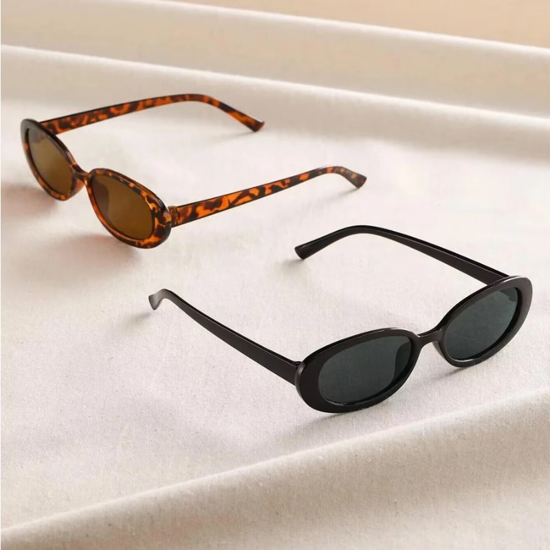 Vintage Oval Sunglasses Women  - Luxury Zone ulasan dan harga