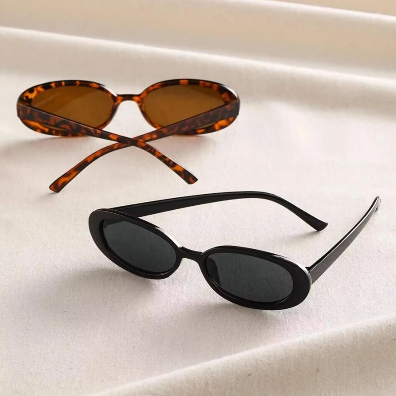 Vintage Oval Sunglasses Women  - Luxury Zone ulasan dan harga